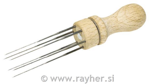 Držalo za igle za filcanje, 6 odprtin, 67 mm, 1 kom.,