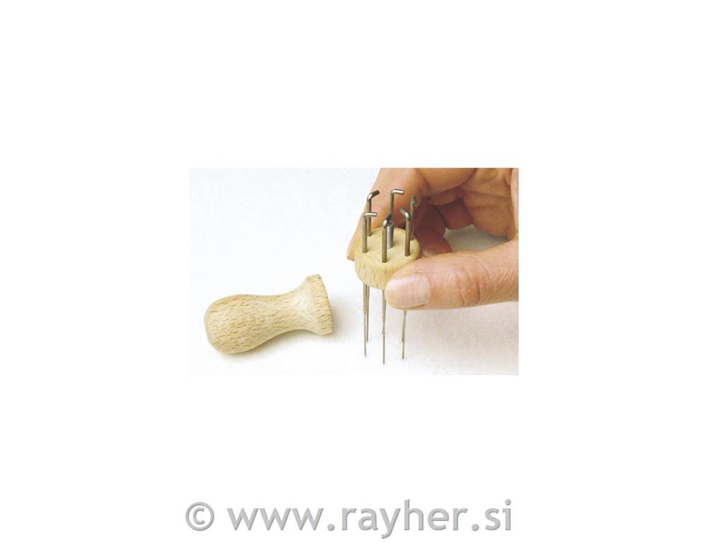 Držalo za igle za filcanje, 6 odprtin, 67 mm, 1 kom.,