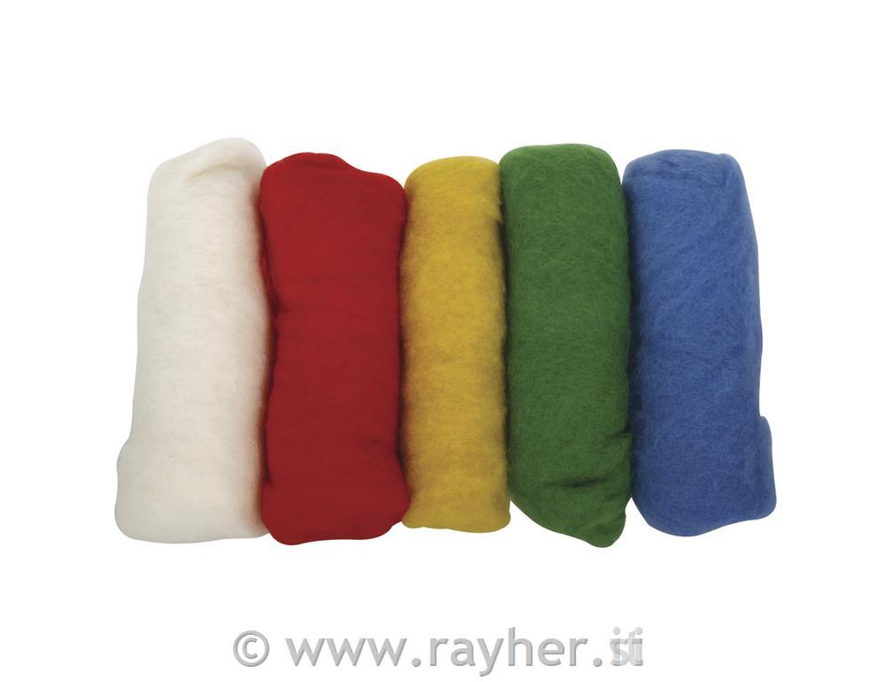 Volneno predivo, mešane barve, mikanka, 5x20 g