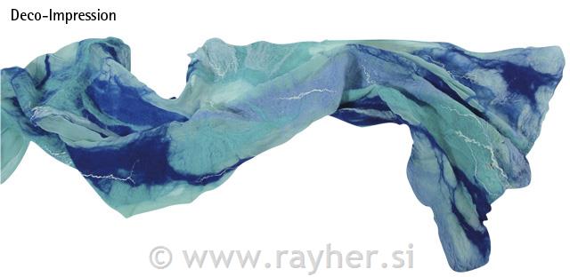 Merion roving tuft, super smooth, blue c