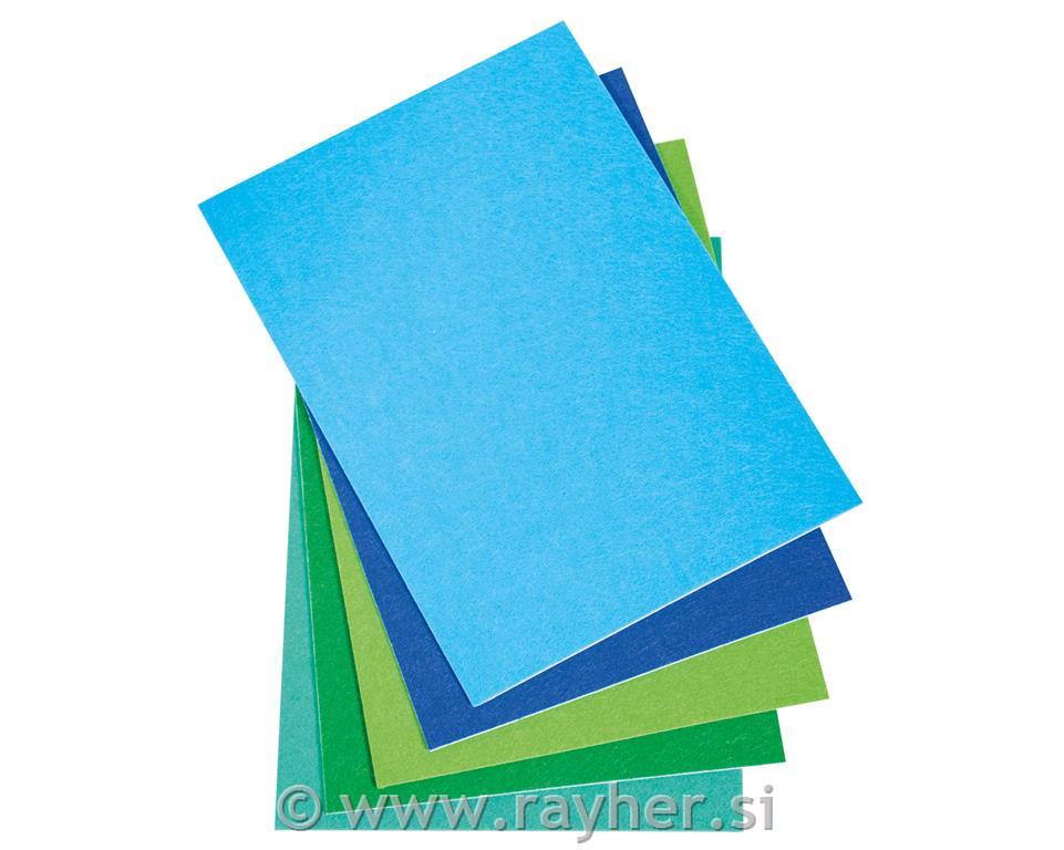 Filc samolepilen, 20x30x0.1cm, 5 kosov