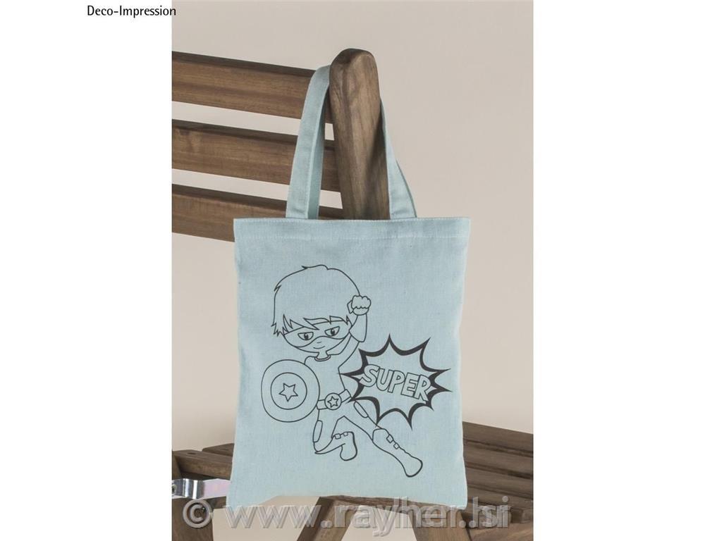 Vrečka bombažna, Za fante, modra, 20x25cm