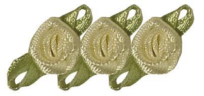 Cvet na traku, 10 mm, krem, 20 kom.