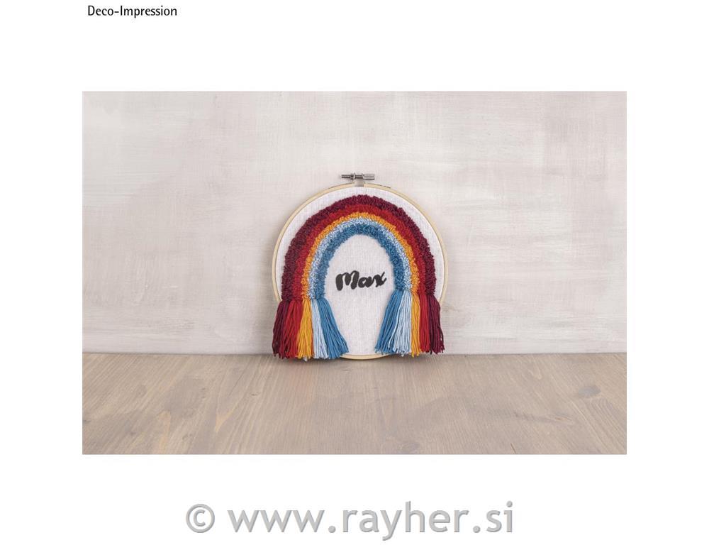 Set za vezenje, obroč iz bambusa 17cm in dodatki