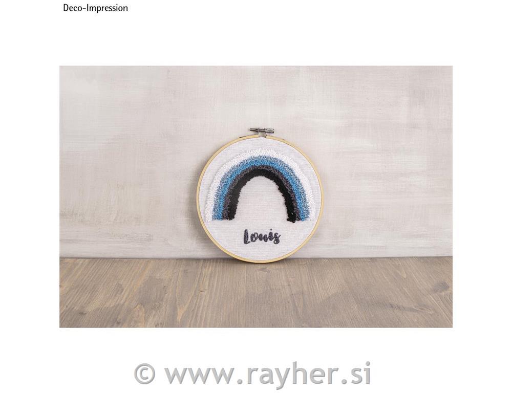 Set za vezenje, obroč iz bambusa 17cm in dodatki