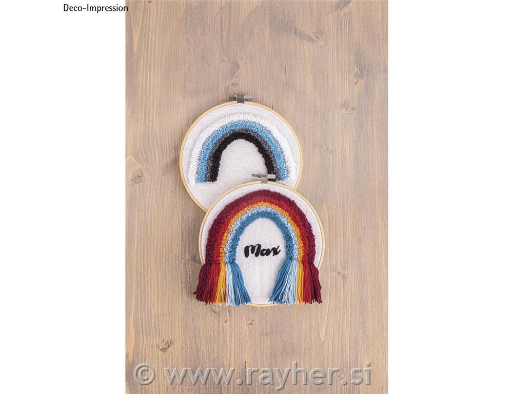 Set za vezenje, obroč iz bambusa 17cm in dodatki