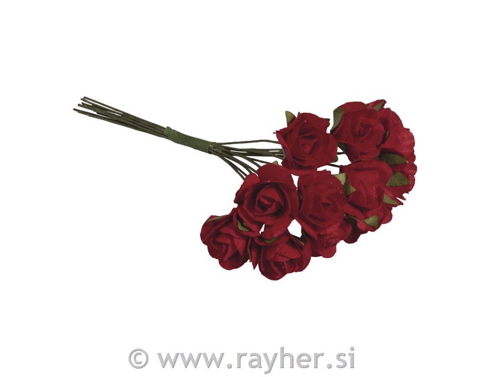 Small paper roses, 15mm o