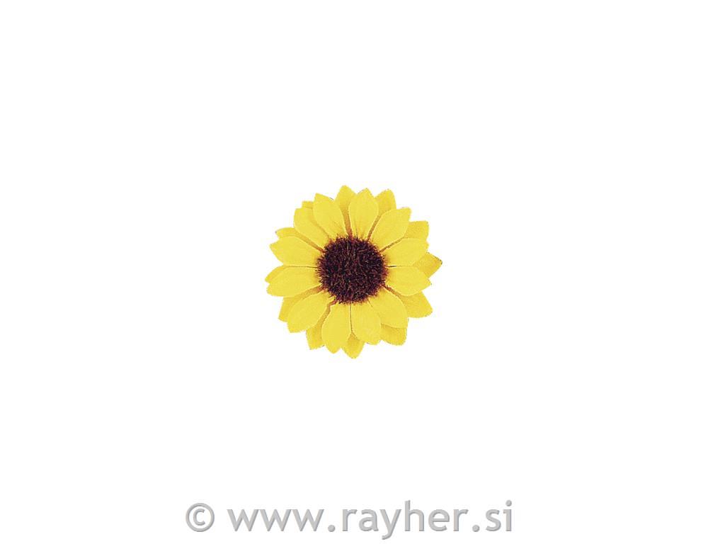 Heads of sunflowers, 3,5 cm, tab-bag 12