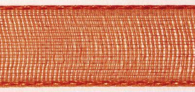 Trak organza, oranžen, 3mm, 10m