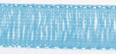 Trak organza, turkizen, 7mm, 10m