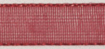 Organza ribbon, wine-red, 7mm, t-roll 10