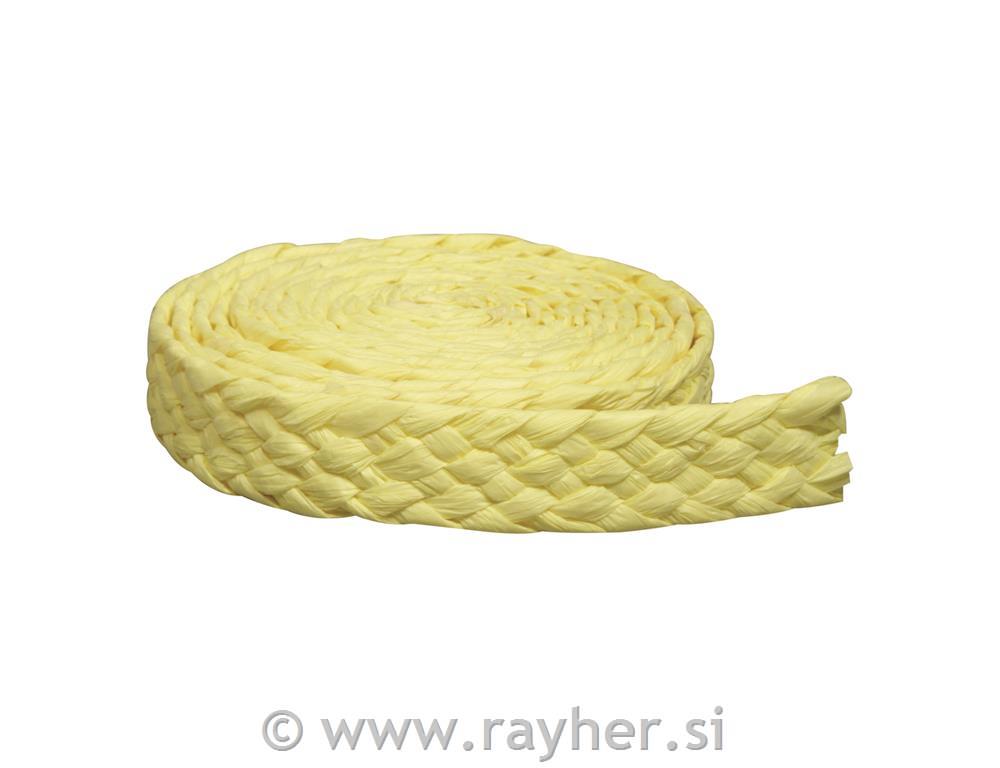 Paper Ribbon plaited, lemon