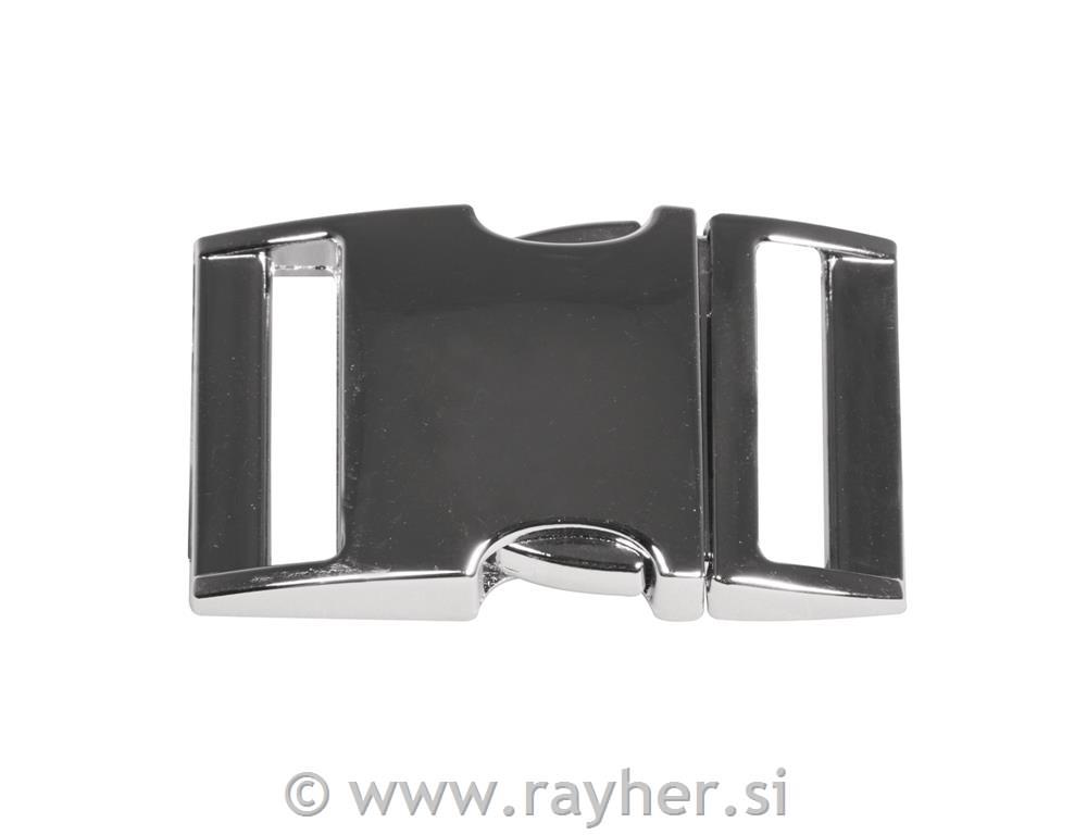 Zaponka za pas, srebrna, 3x5cm, 1 kos