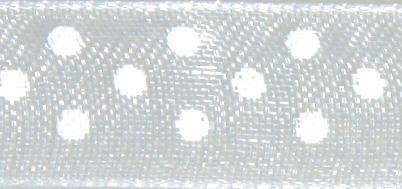 Trakovi organza s pikami, bel/bel, 10mm, 10m