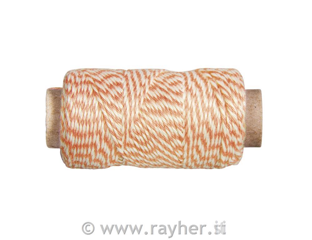 Vrvica jarn, 1mm, oranžna, 35m, 10g