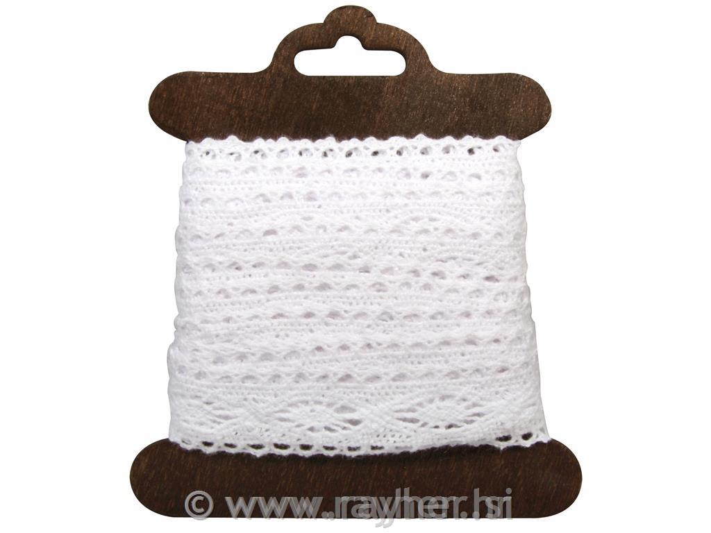 Čipka obroba "Cassandra", bela, 2.3cm, 2.5m