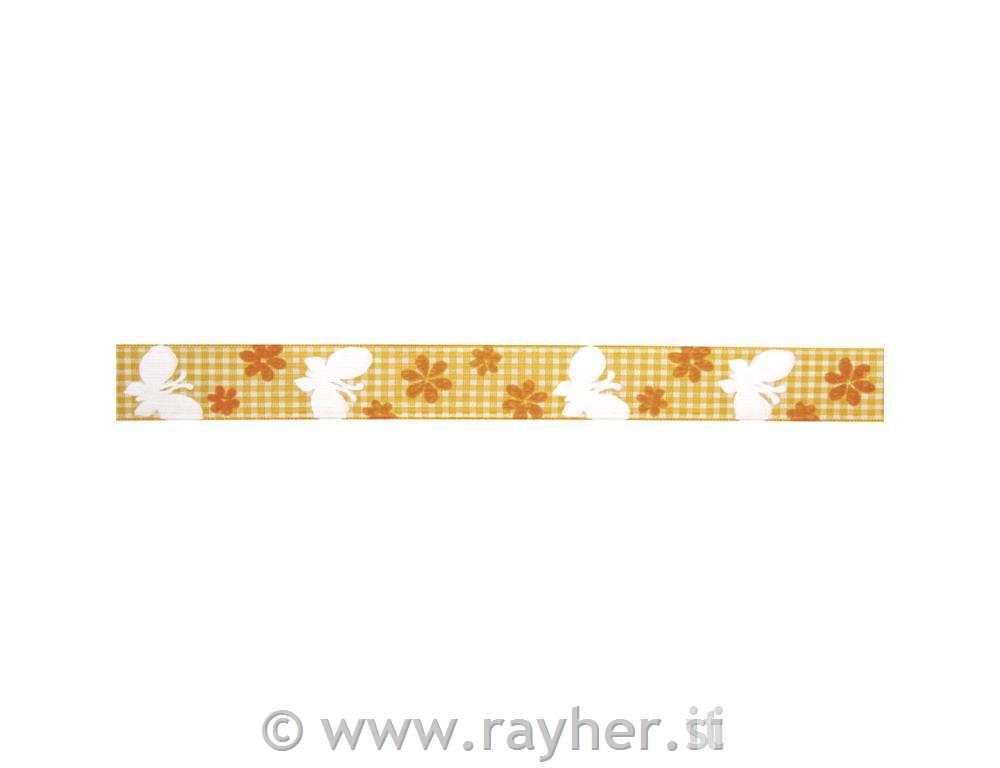 Checked pattern ribbon: Summer day, corn