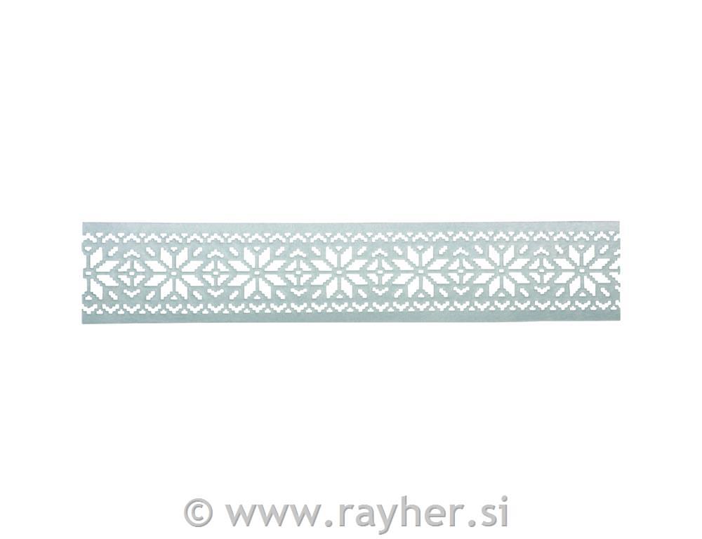 Felt border: Stars, ice blue, 6cm, roll