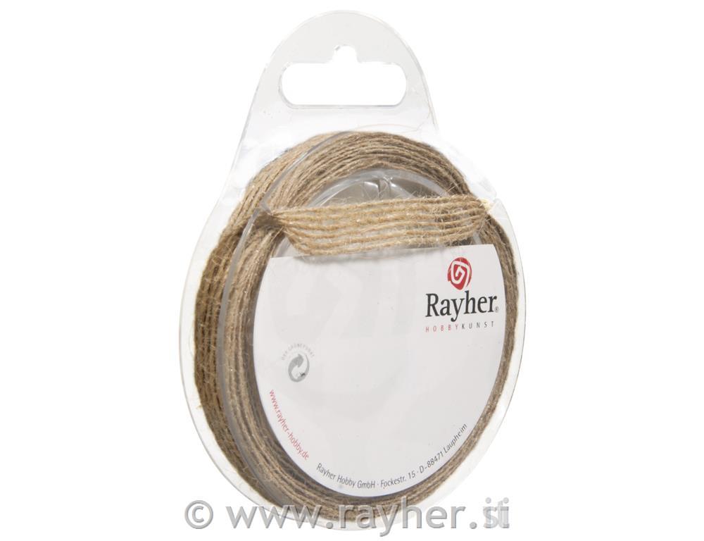 Juta trak, naravne b., 1 cm, 4m