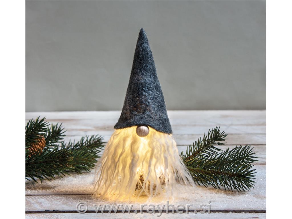 Long-haired plush, white, 60x10cm, tab-bag 1pc