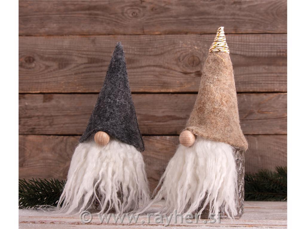 Long-haired plush, white, 60x10cm, tab-bag 1pc