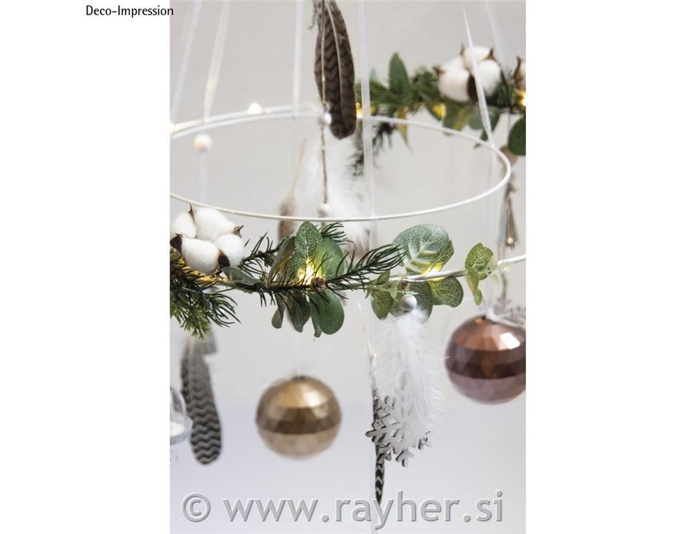 Cotton flower, 6cm o, 10cm, PVC box 6pcs