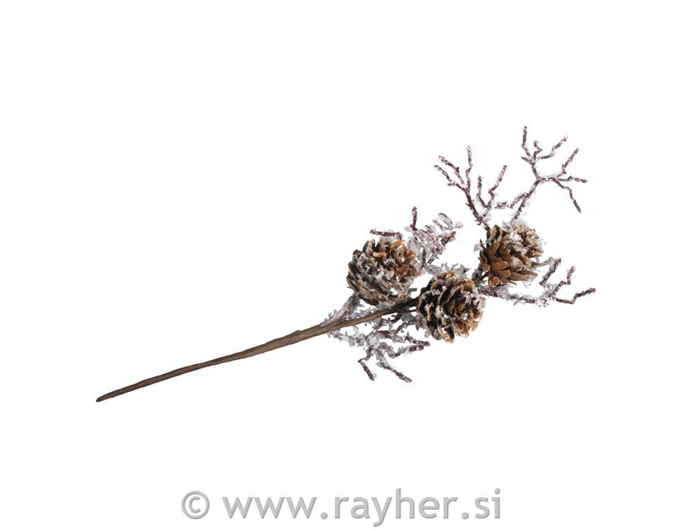 Vejica zasnežena s storži , 26cm