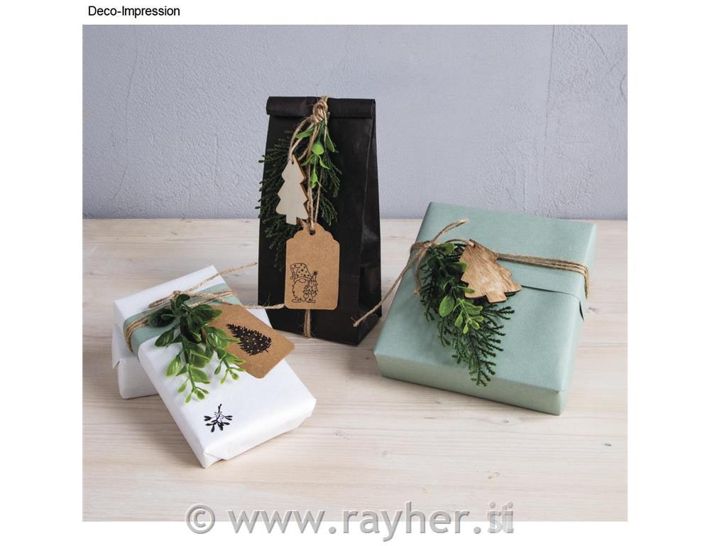 Decorative gift tag set, assorted, 1set