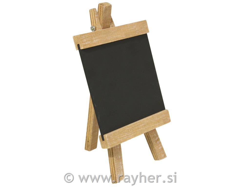 Mini leseno stojalo s tablo, 10x18 cm