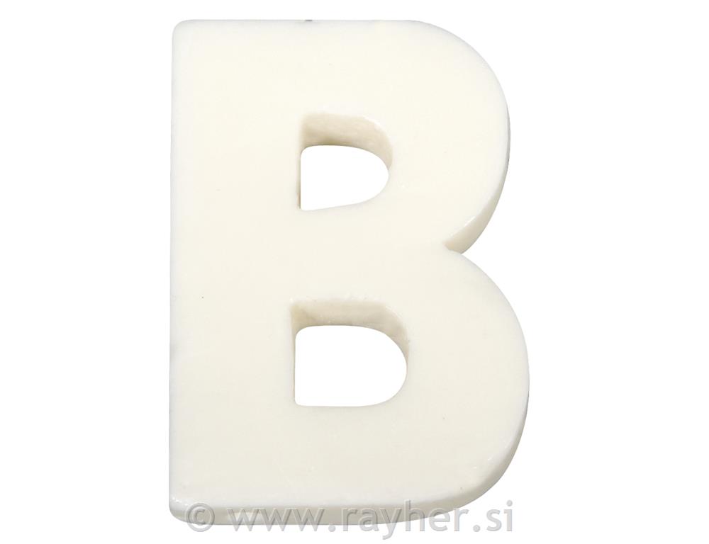 Črka milo "B", 5x4cm