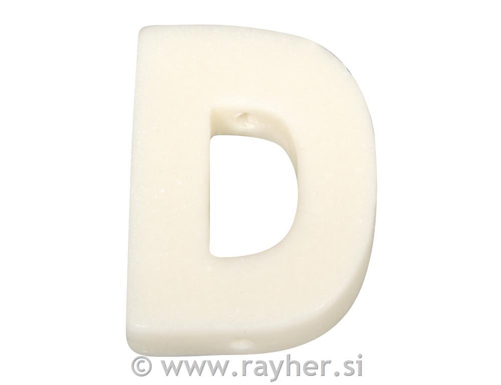 Črka milo "D", 5x4cm