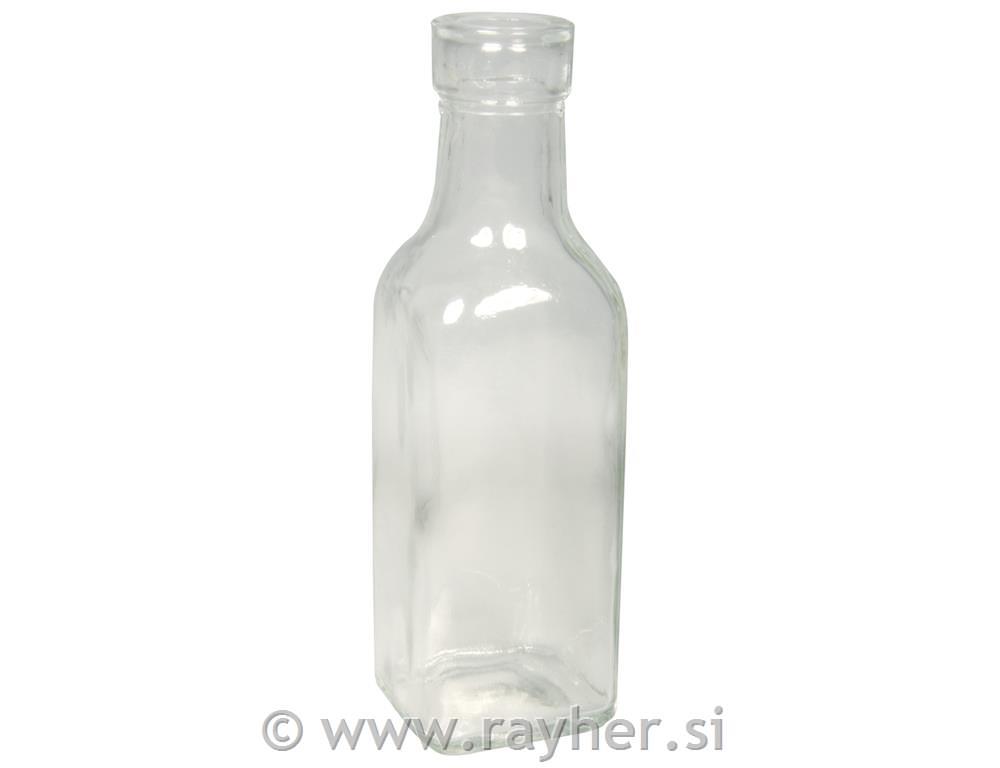 Glass bottle, 5x5x16cm