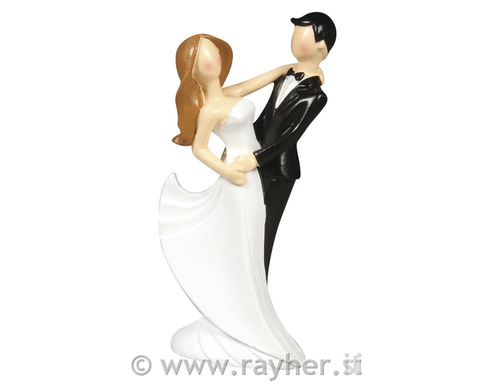 Figura poročni par "Modern", 10cm