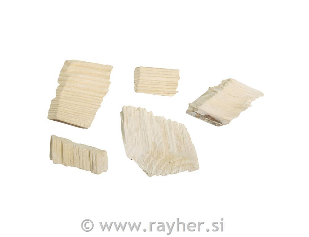 Koščki lesa, natur, razl.velikosti, 125g