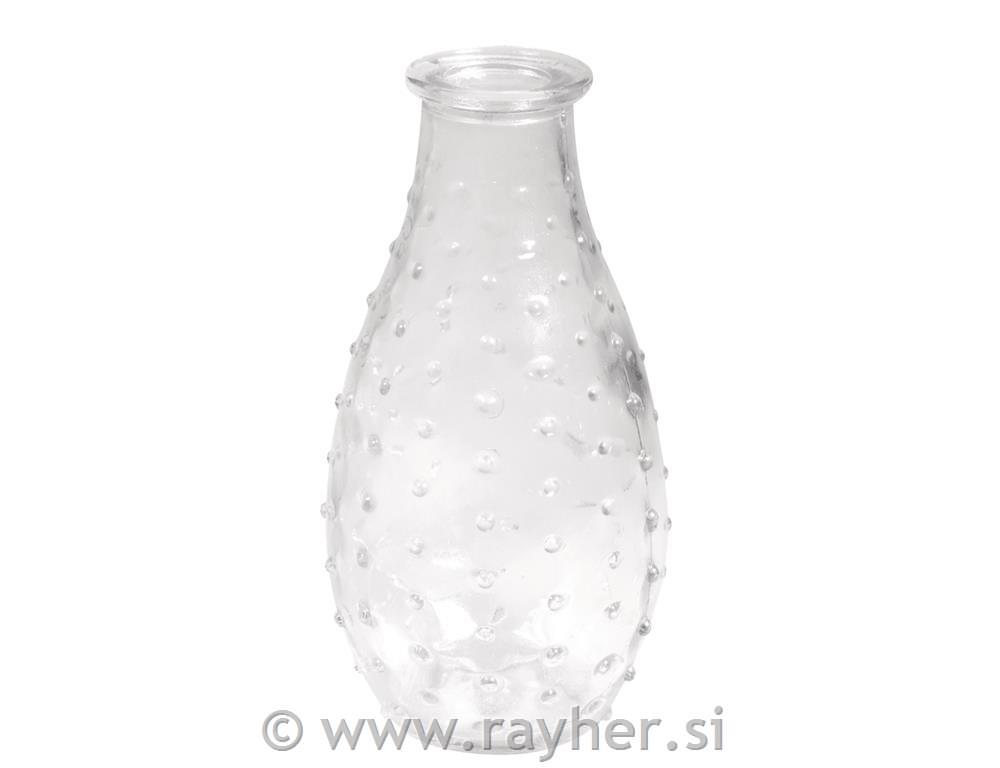 Steklena vaza s pikami, 7cm o, 14cm