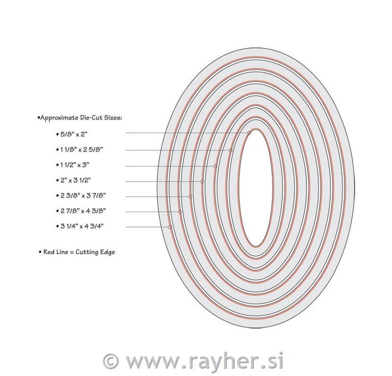 Sizzix Framelits stencil set, 1,6x5,4cm,