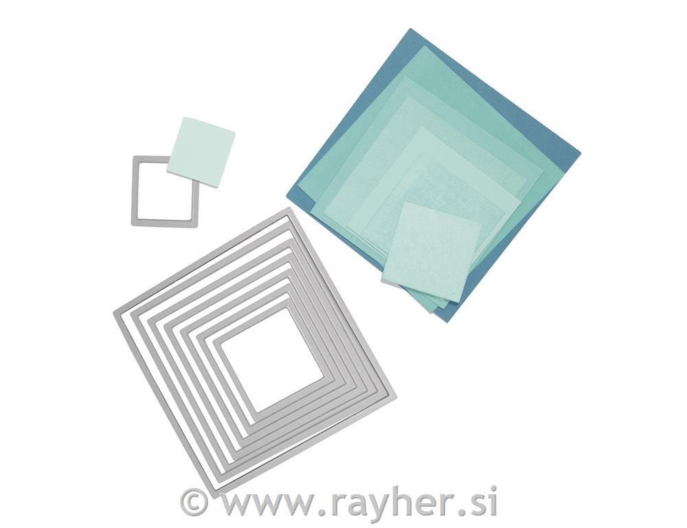 Sizzix Framelits stencil set, 2,9x2,9cm,