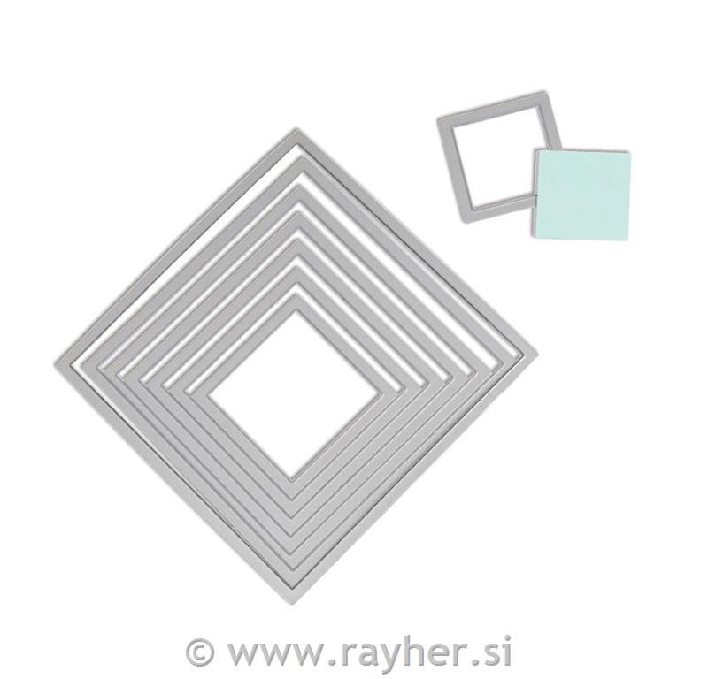 Sizzix Framelits stencil set, 2,9x2,9cm,