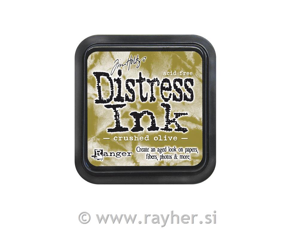 Distress Ink, "Crushed Olive"