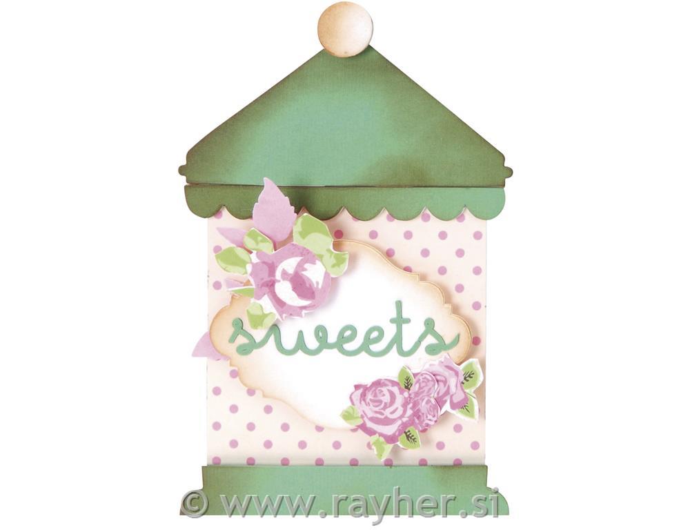 Sizzix Bigz XL stencil, Kitchen Canister