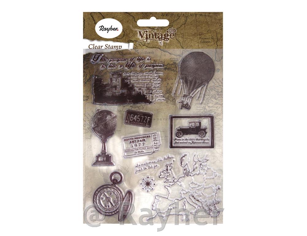 Štampiljke silikon Vintage potovanje