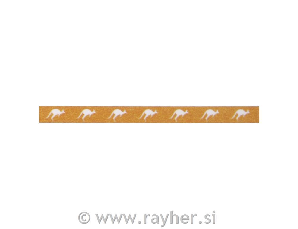 Washi Tape kangaroo, 10mm, roll 15m