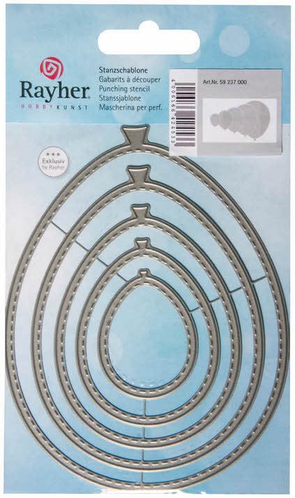 Rezalne šablone TinaB: Baloni, 9,5x12cm, set 5