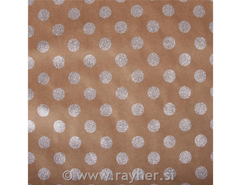 Scrapbooking paper Kraft - Dots30.5x30.5cm, 180g/m2