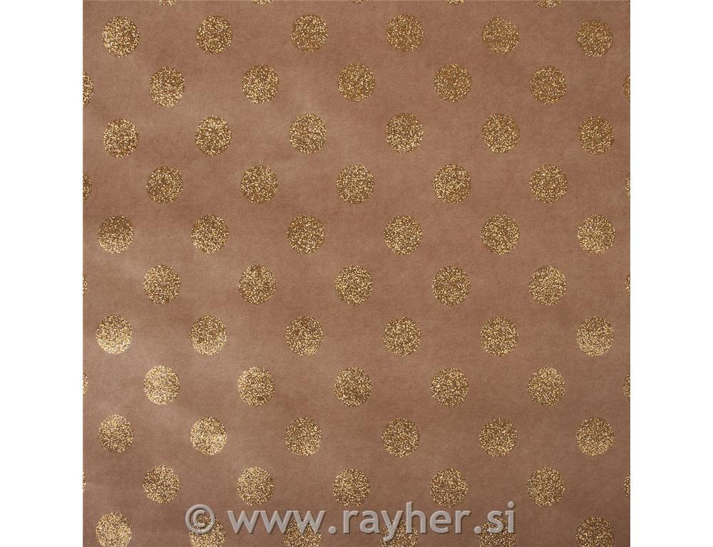 Scrapbooking papir Kraft - Pike, zlate, 30.5x30.5cm, 180g/m2