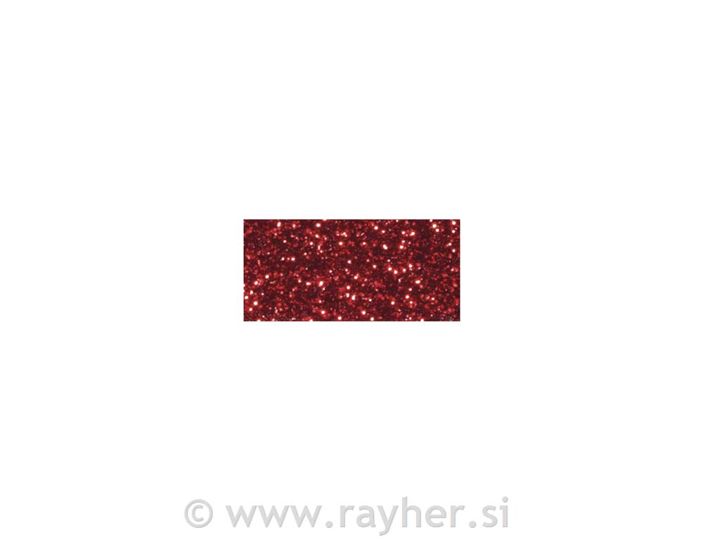 Lepilni trak z bleščicami, rdeč, 15mm,5m
