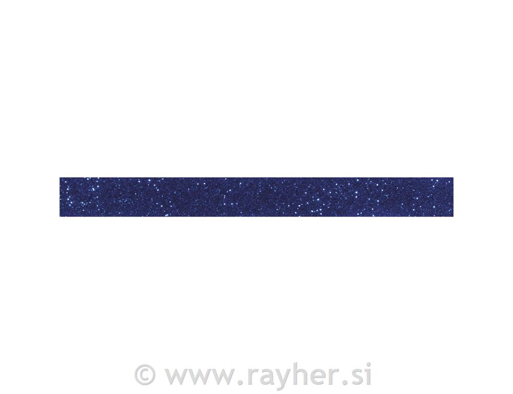 Glitter Tape, royal blue, 15mm, roll 5m