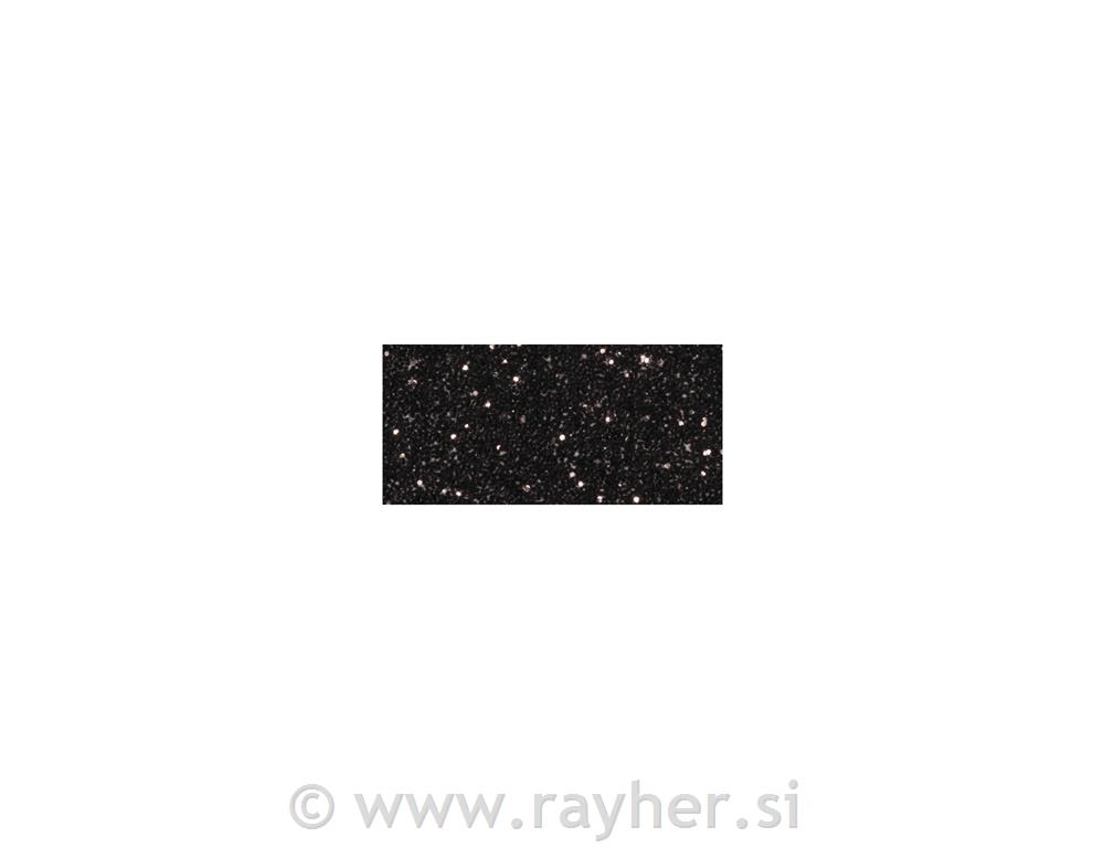 Glitter Tape, black, 15mm, roll 5m