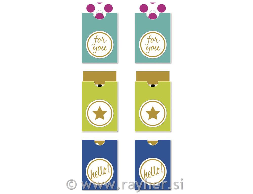 Nalepke tagi "For You" 6 kosov