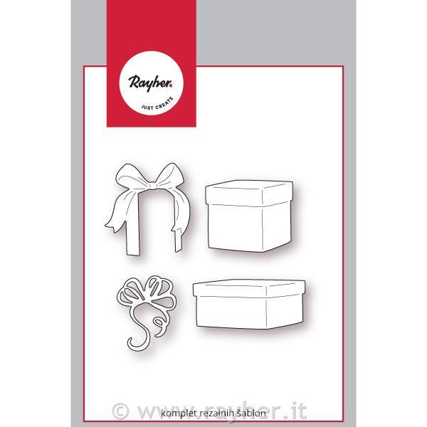 Punching stencil: Presents, 9.3x8.2cm, t